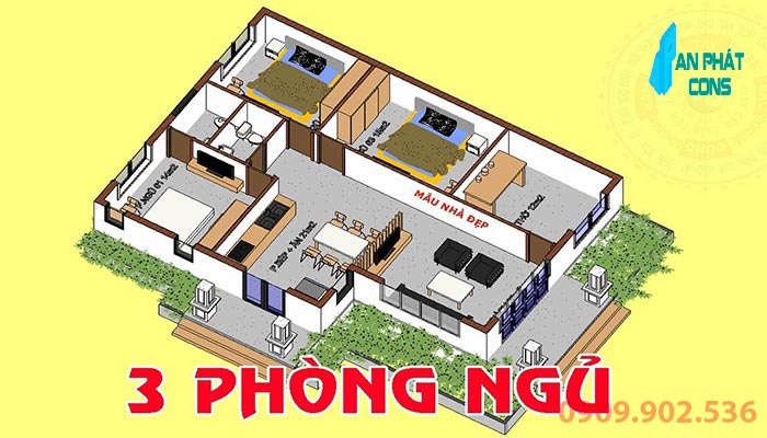 Nhà cấp 4 đơn giản 1 tầng đẹp 500 triệu tại Thanh Hóa - ACHI 15209
